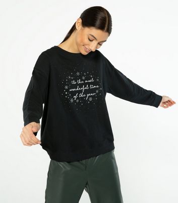 Christmas Slogan Sweatshirt 
