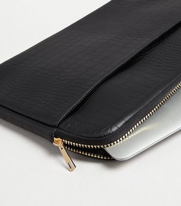 faux leather laptop case