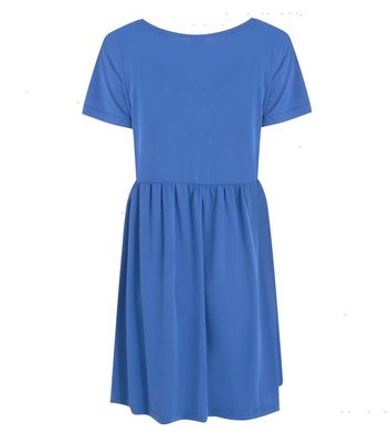 Image of Apricot Bright Blue Smock Dress New Look