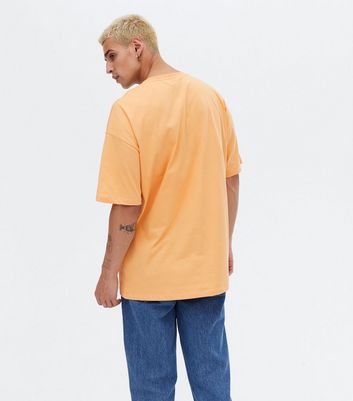 orange crew neck t shirt
