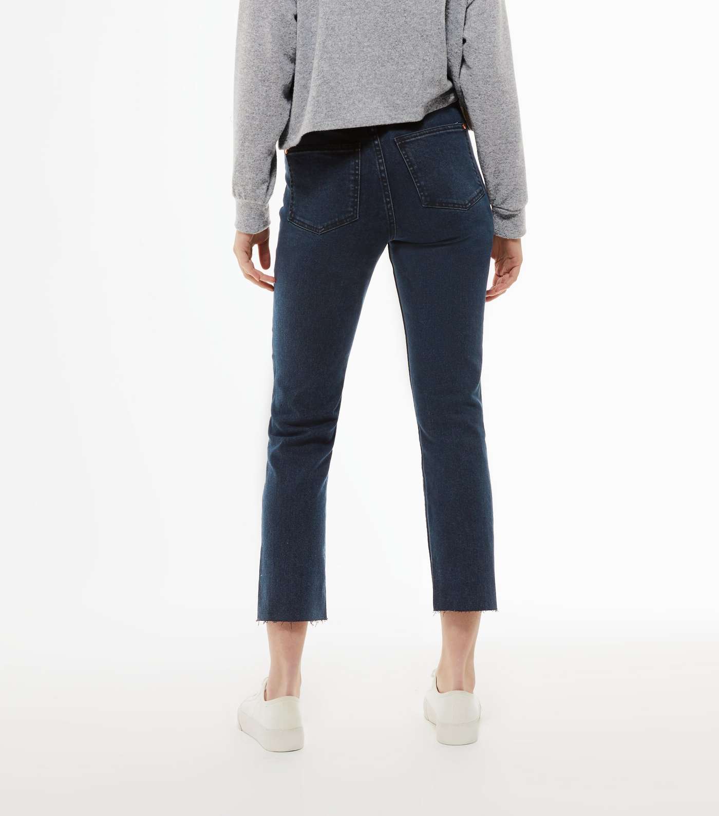Navy Ankle Grazing Hannah Straight Leg Jeans Image 3