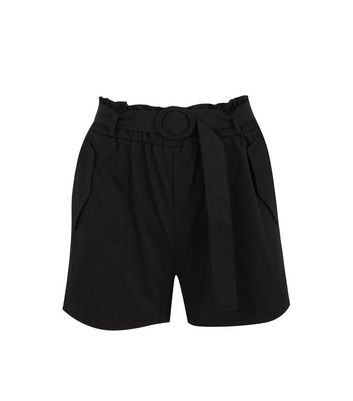 Image of Pink Vanilla Black High Belted Waist Shorts New Look