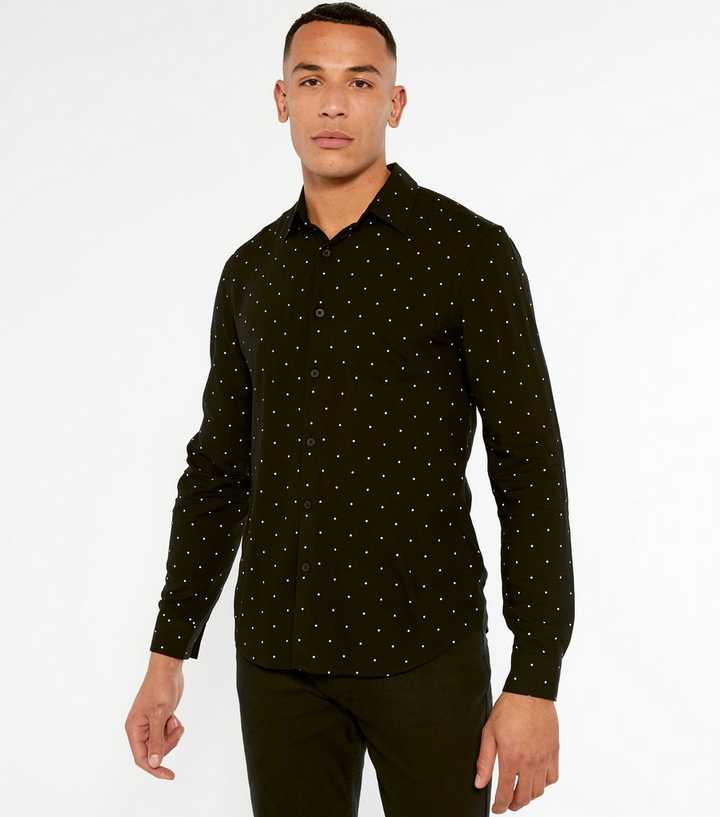 mens black and gold long sleeve shirt