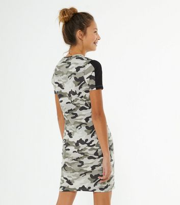 camouflage dress new look