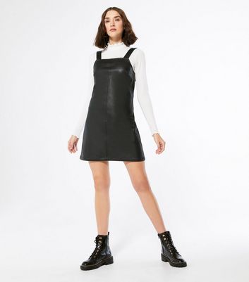 leather pinafore