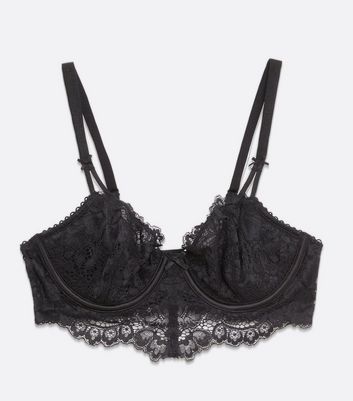 Black eyelash lace bralette Clearance