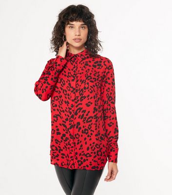 leopard red shirt