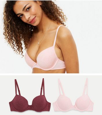 https://media2.newlookassets.com/i/newlook/668142167/womens/clothing/lingerie/2-pack-burgundy-and-pink-marl-t-shirt-bras.jpg