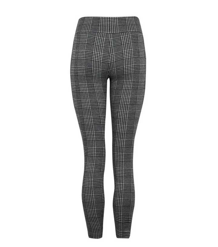 checked leggings new look