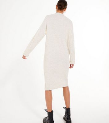 high neck jumper dress