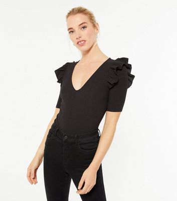 new look frill bodysuit