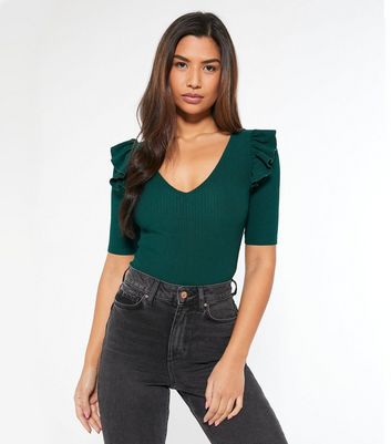 dark green bodysuit outfit