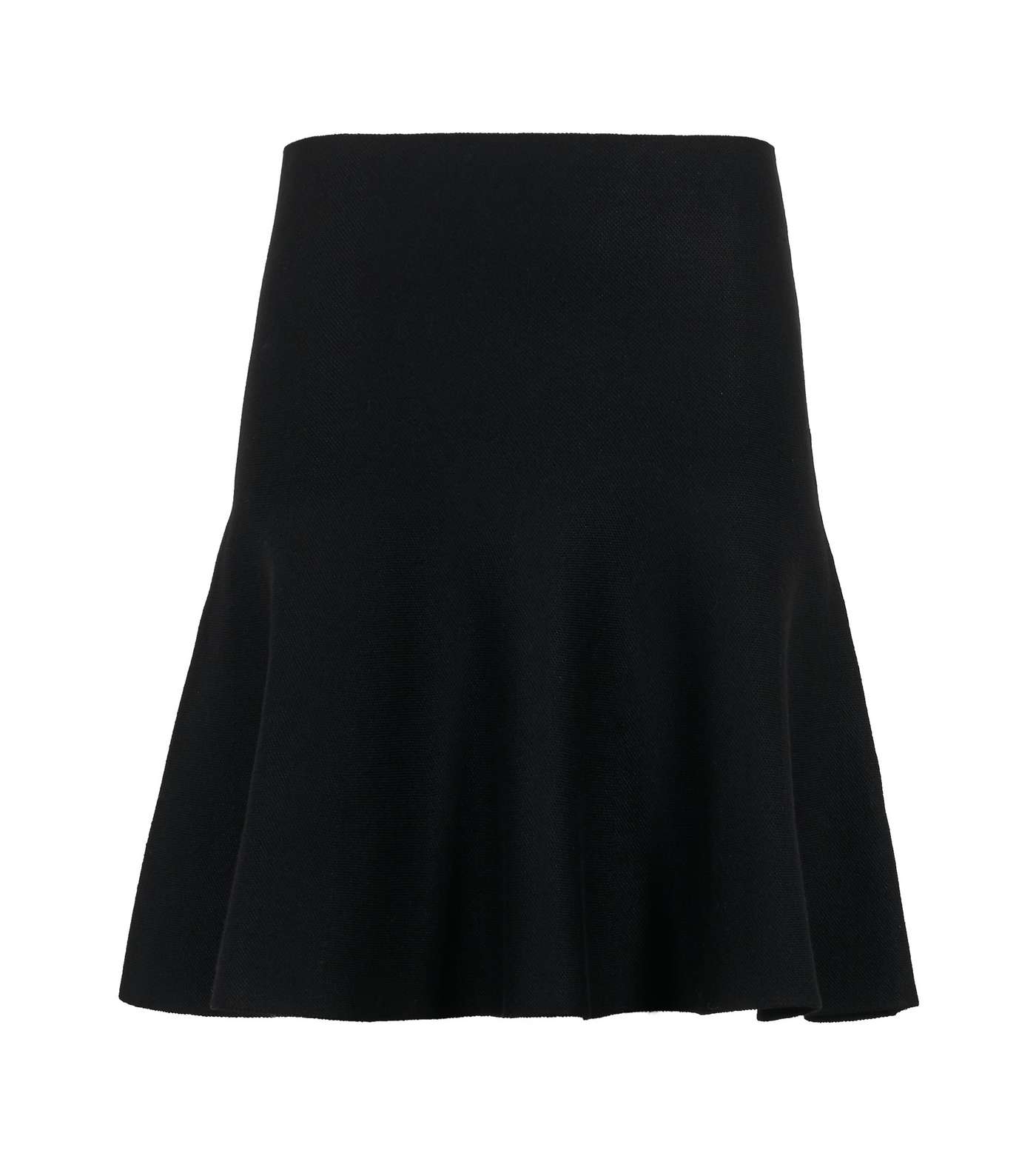 Black Plain Mini Flippy Skirt Image 5