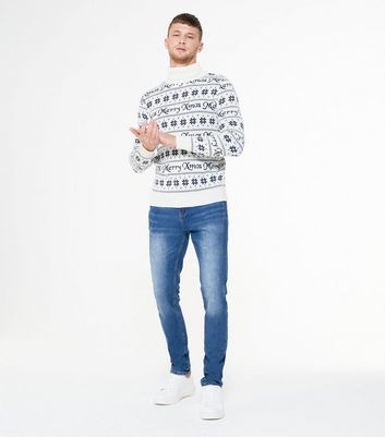 Roll Neck Merry Christmas Jumper 