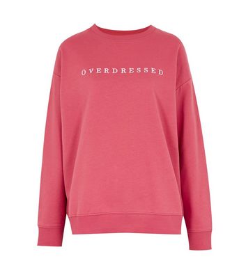 bright pink sweatshirt