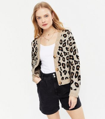 New look leopard print cardigan sale