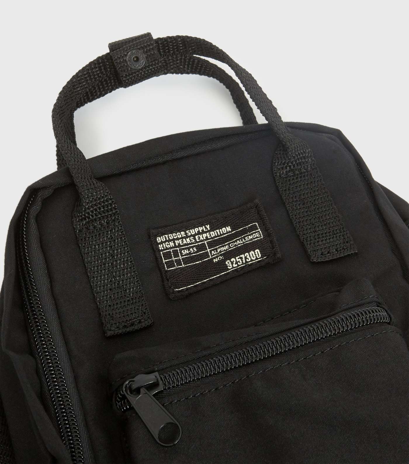 Black Square Pocket Front Cross Body Bag Image 3