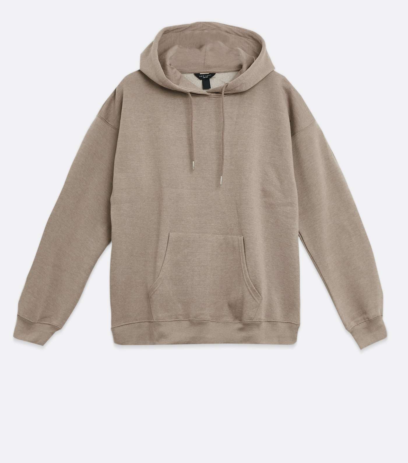 Curves Light Brown Oversized Hoodie Image 5