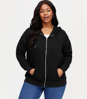 plus size black zip up jacket