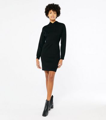 black jumper dress new look