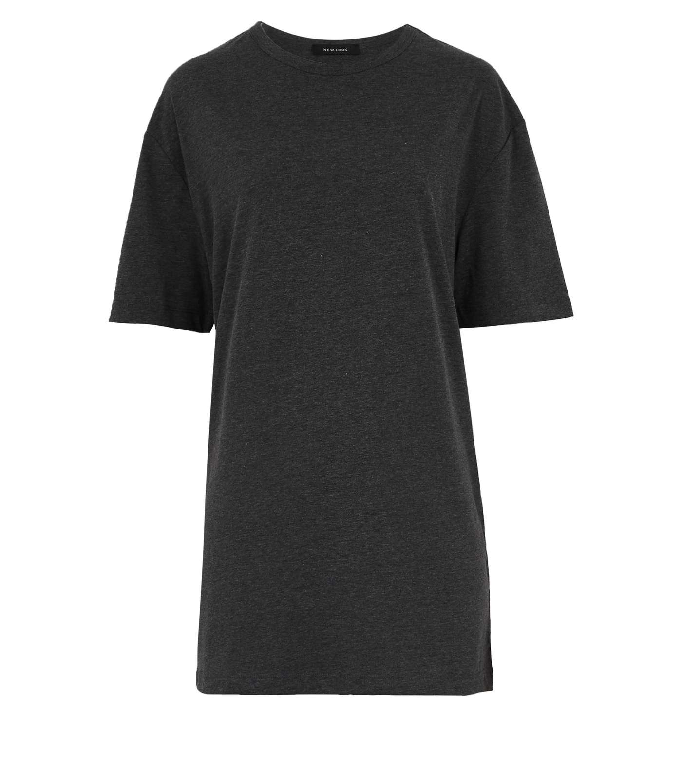 Dark Grey Jersey Oversized T-Shirt