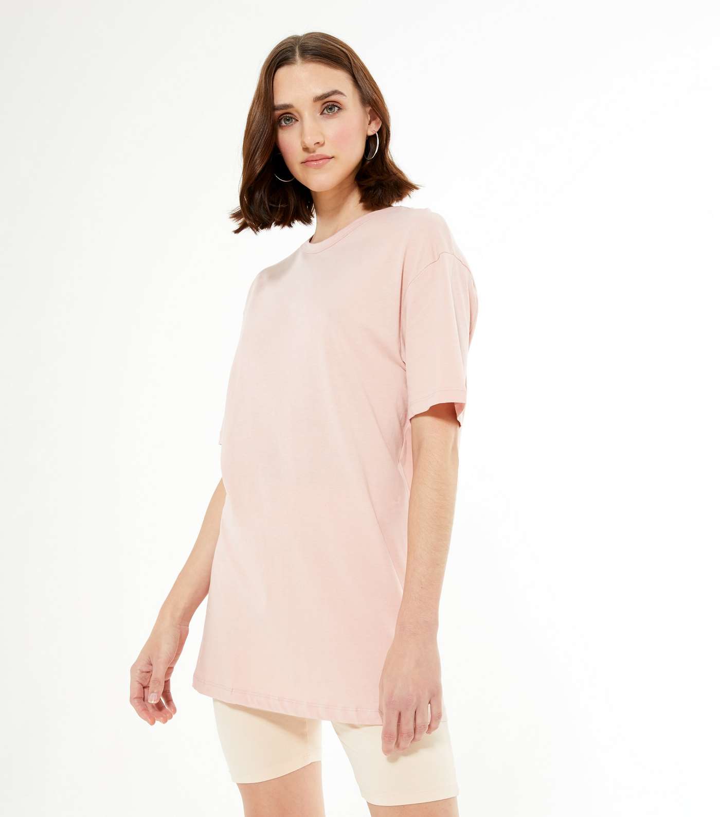 Pink Jersey Oversized T-Shirt