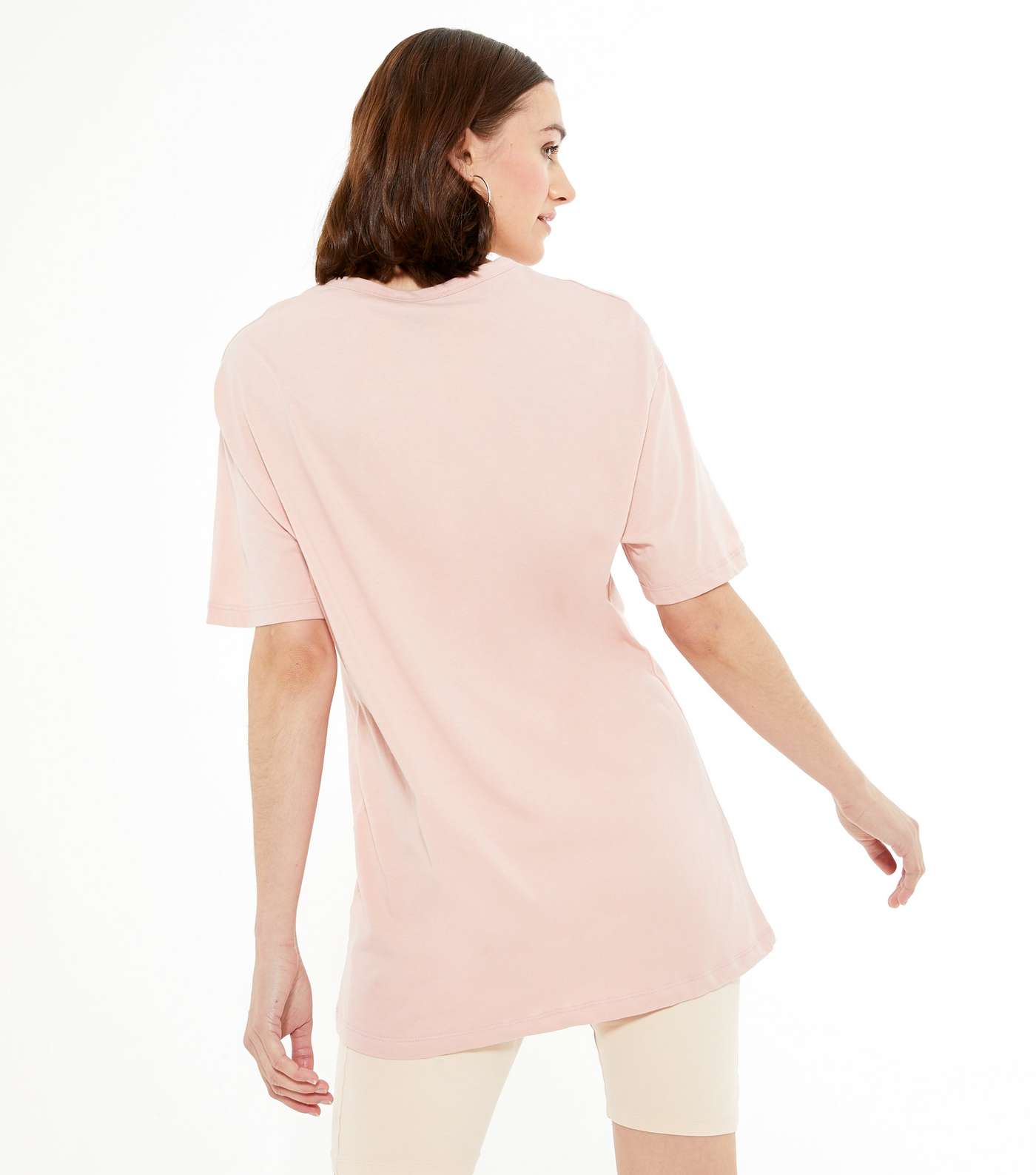 Pink Jersey Oversized T-Shirt Image 3