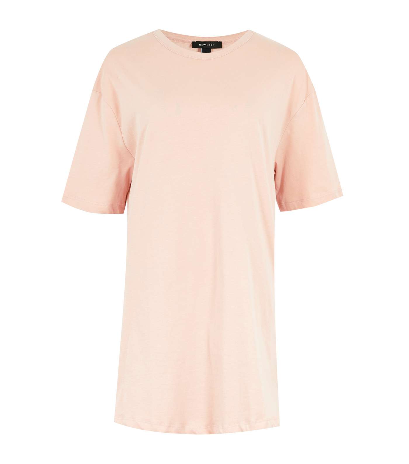 Pink Jersey Oversized T-Shirt Image 5