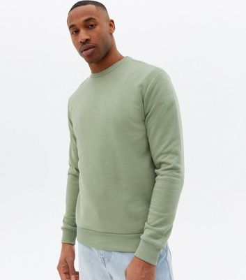 Only \u0026 Sons Olive Crew Neck Sweatshirt 
