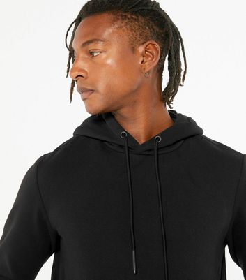 Image of Only & Sons Black Jersey Pocket Hoodie New Look