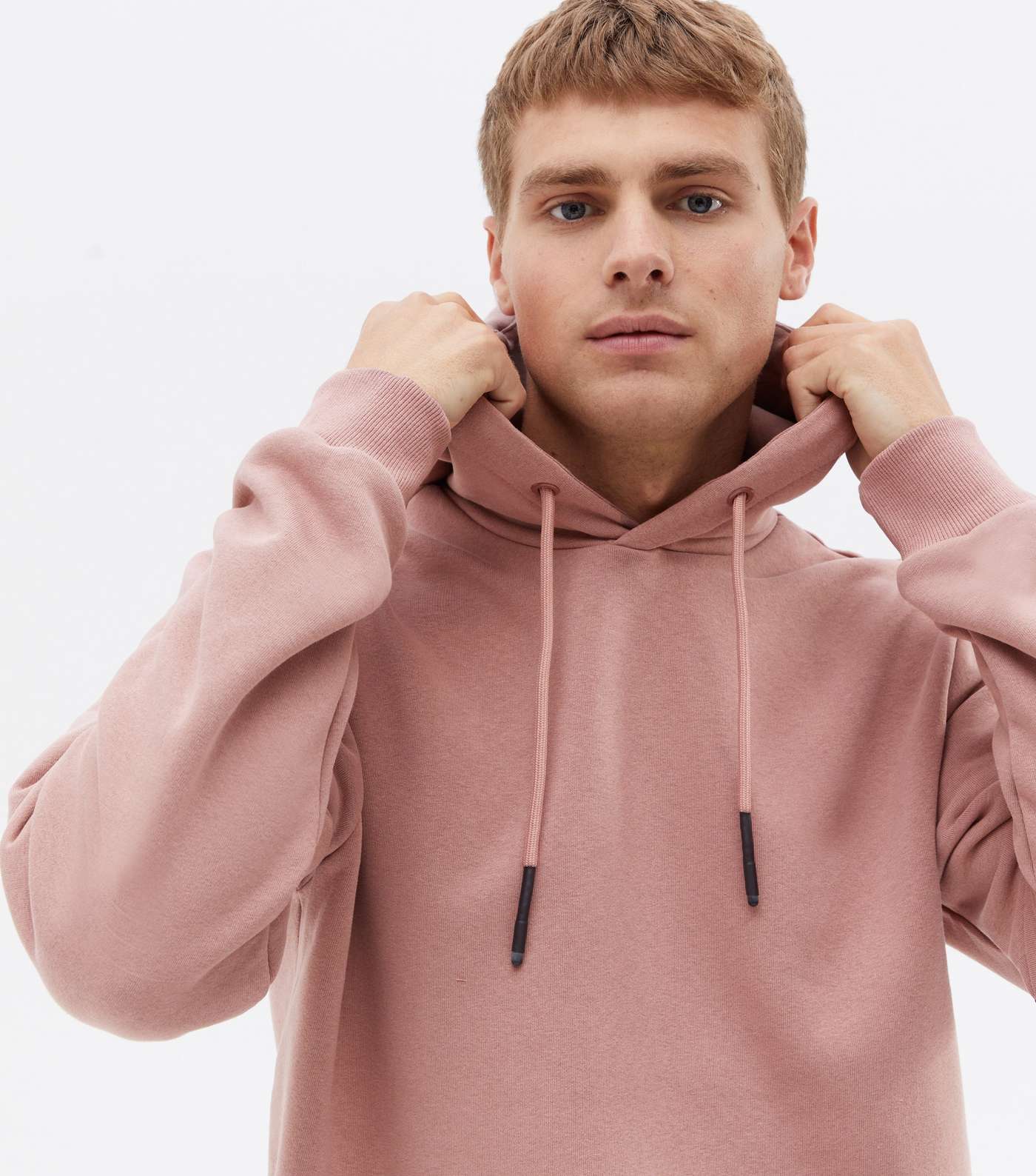 Only & Sons Mid Pink Jersey Pocket Hoodie