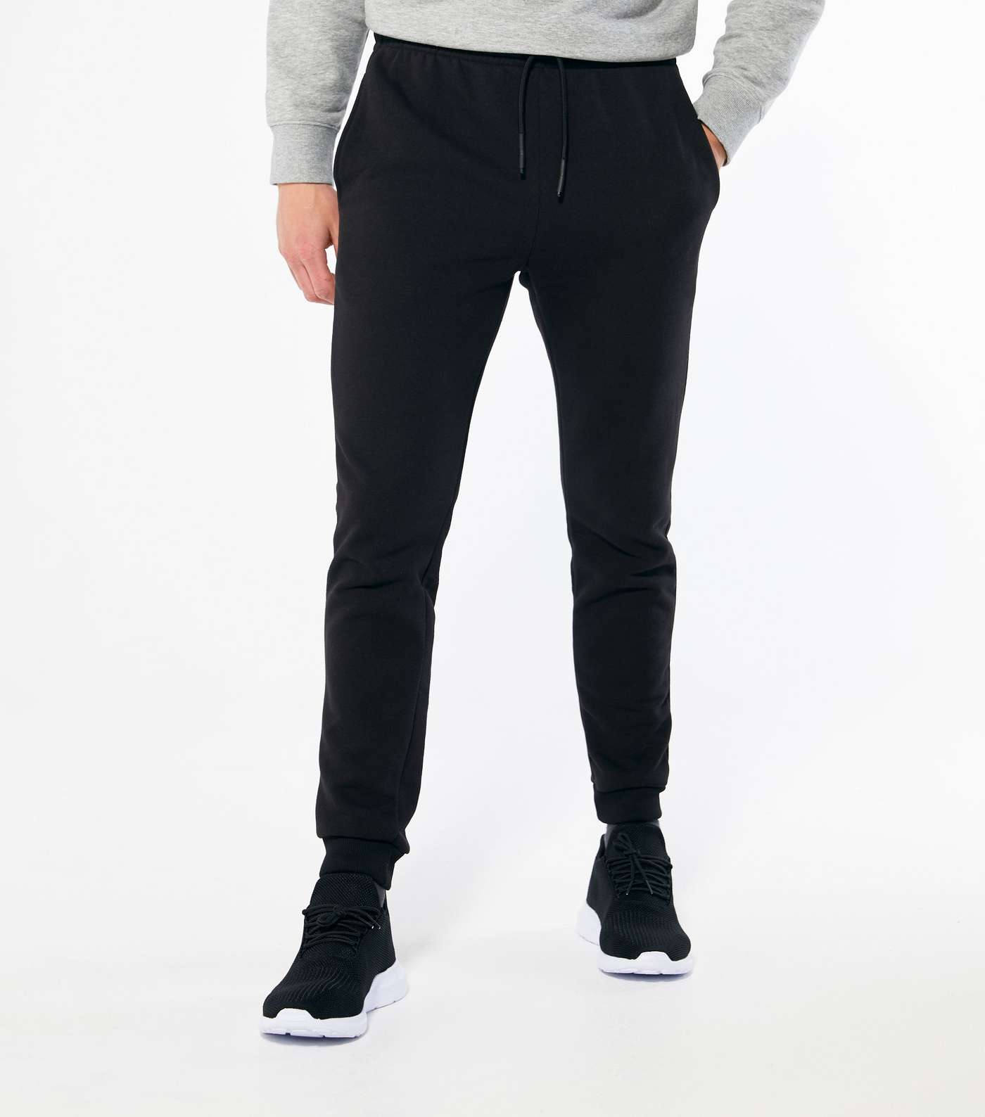 Only & Sons Black Jersey Drawstring Joggers Image 2