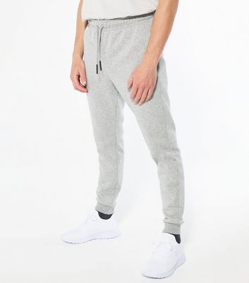 grey joggers with drawstring