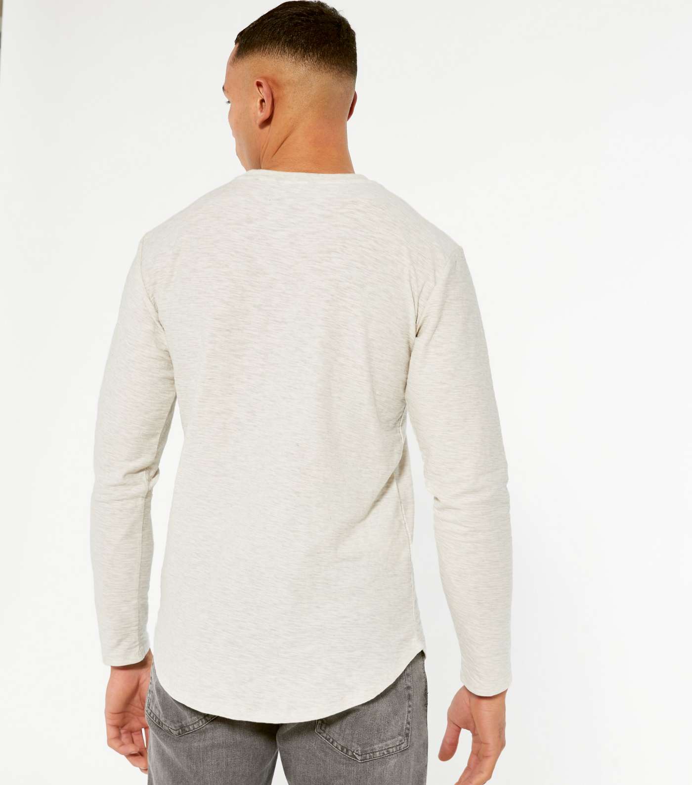 Only & Sons Cream Long Sleeve T-Shirt  Image 4