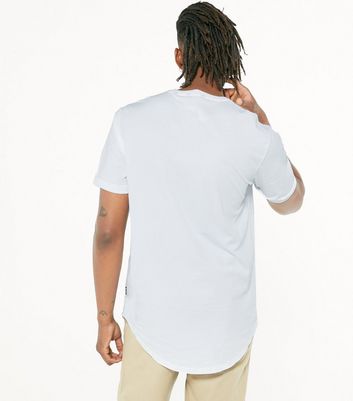 long tail white t shirts