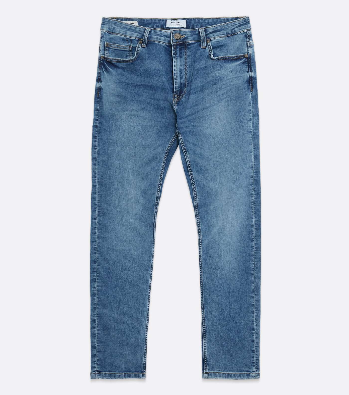 Only & Sons Bright Blue Slim Leg Jeans Image 5