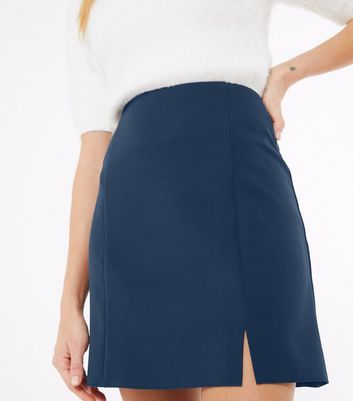 navy skirt mini
