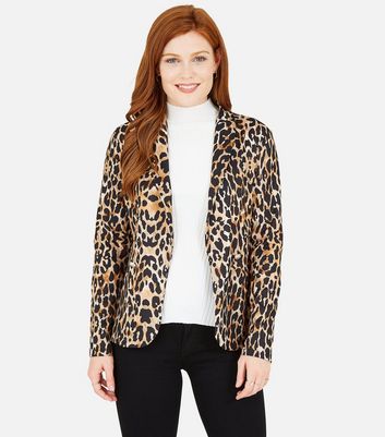 Leopard print blazer new clearance look