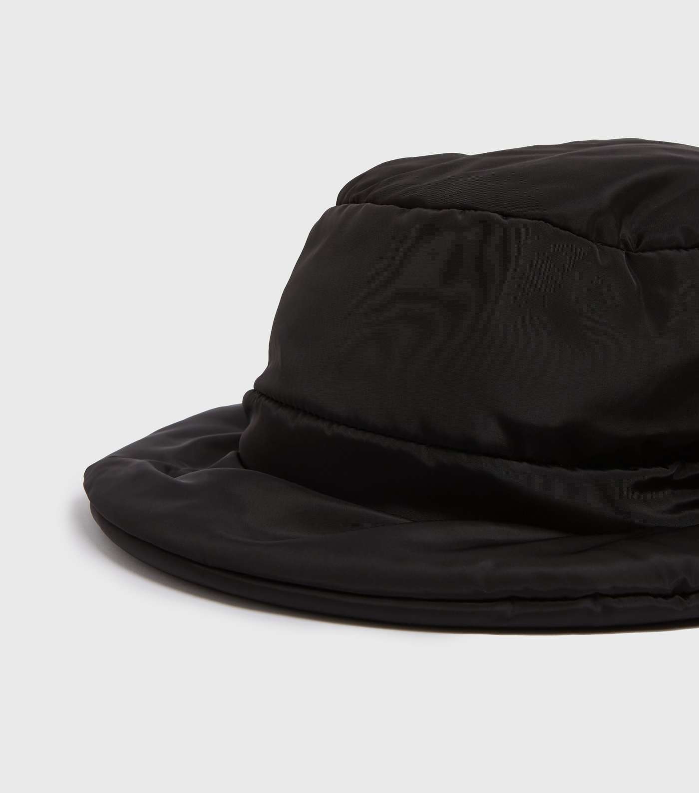 Black Puffer Bucket Hat Image 2