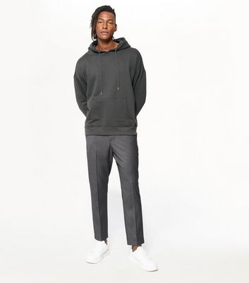 Grey Pinstripe Trousers | New Look