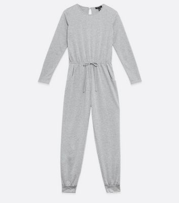 grey jersey jumpsuit womens