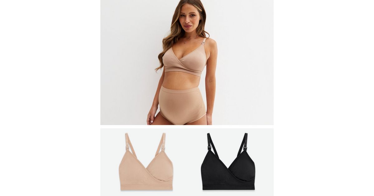 https://media2.newlookassets.com/i/newlook/670350209/womens/clothing/lingerie/maternity-2-pack-black-and-stone-clip-nursing-bras.jpg?w=1200&h=630