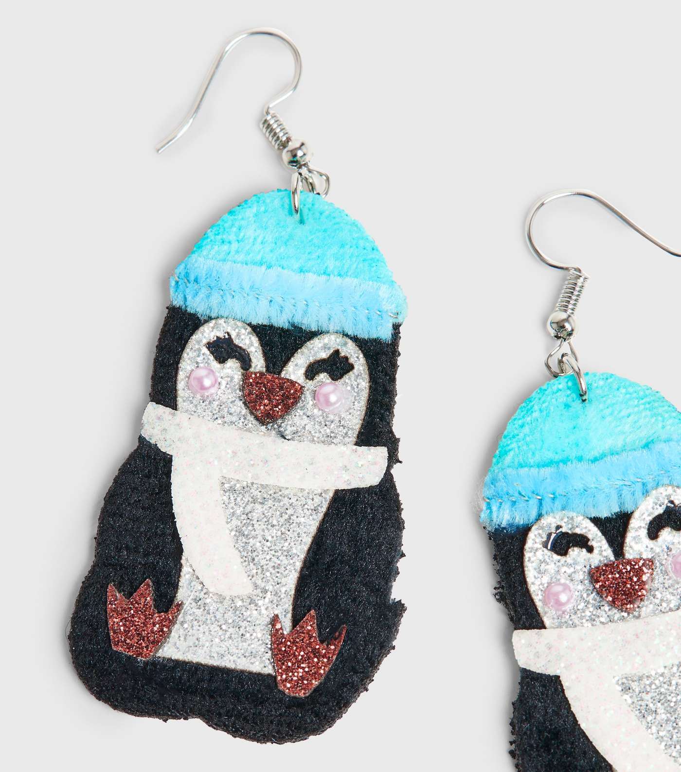 Multicoloured Christmas Penguin Earrings  Image 3