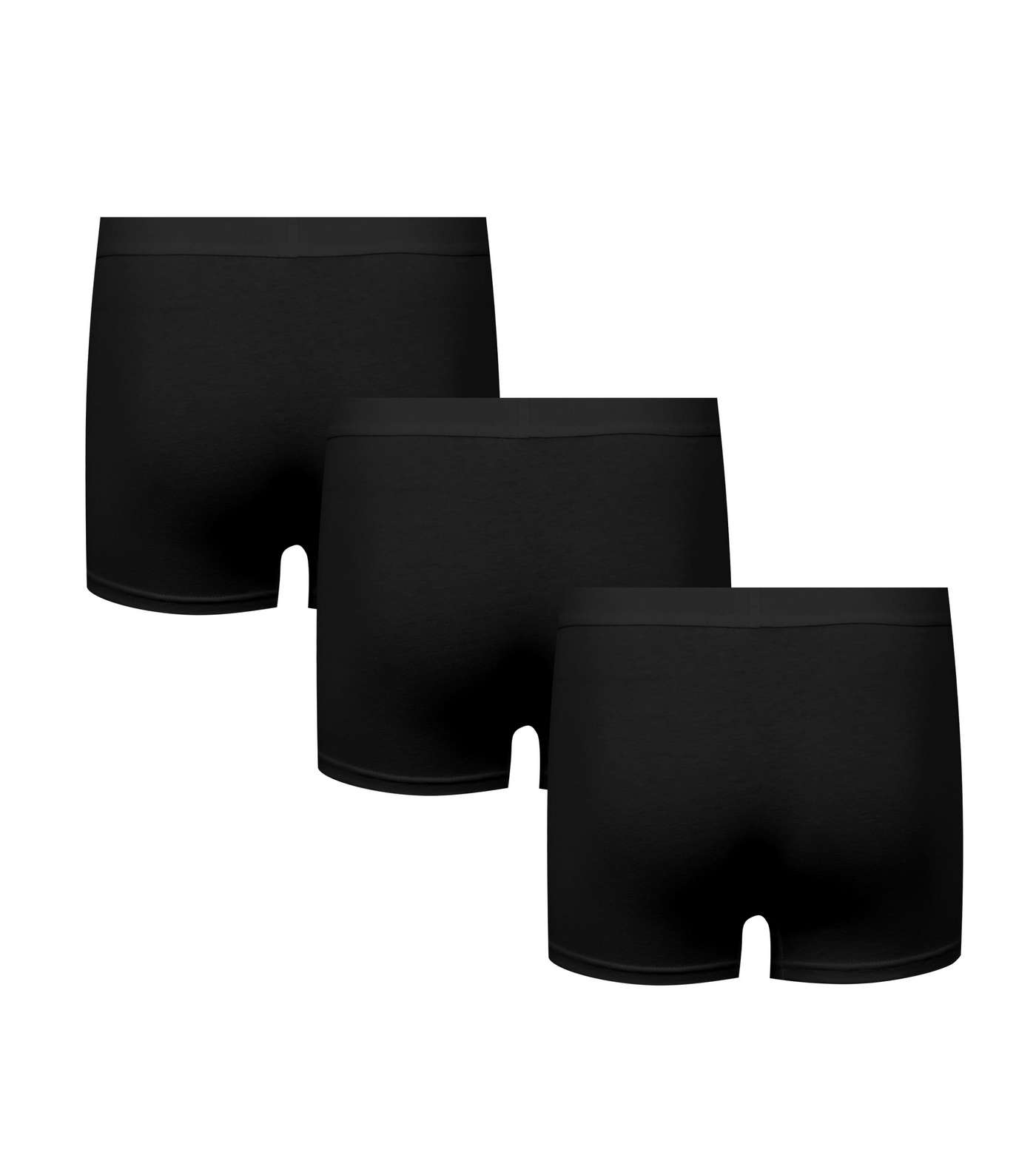 3 Pack Black Jersey Boxers Image 2