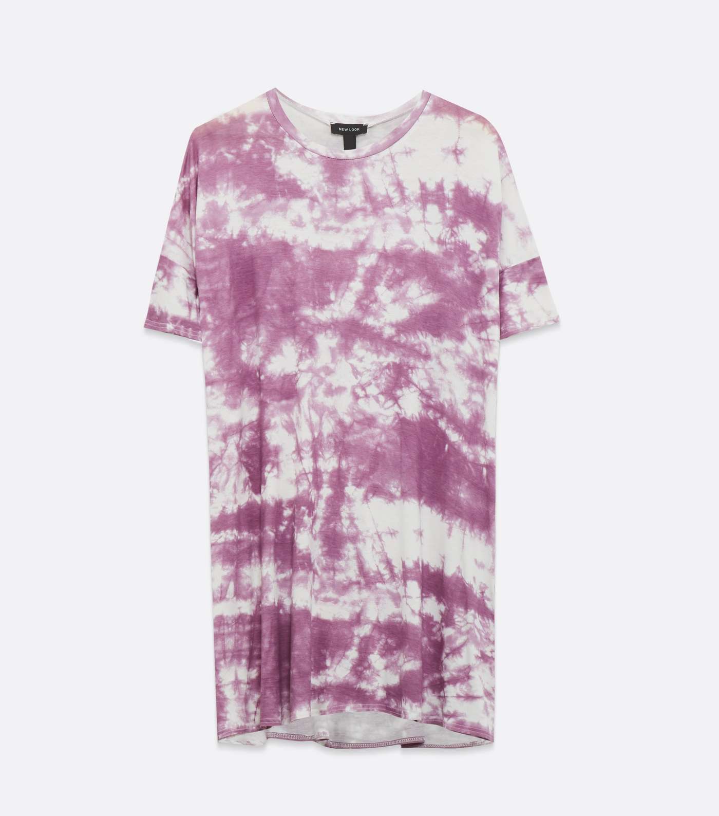 Purple Tie Dye T-Shirt Dress  Image 5