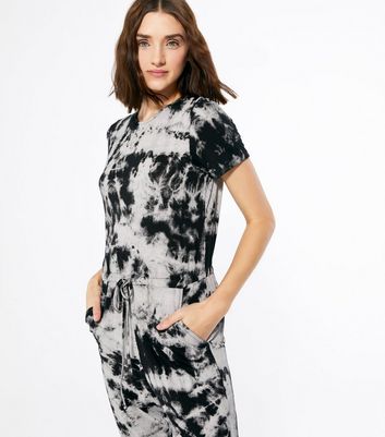 black tie dye jumpsuit