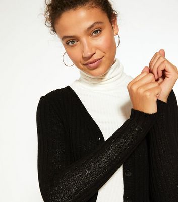 tall black cardigan