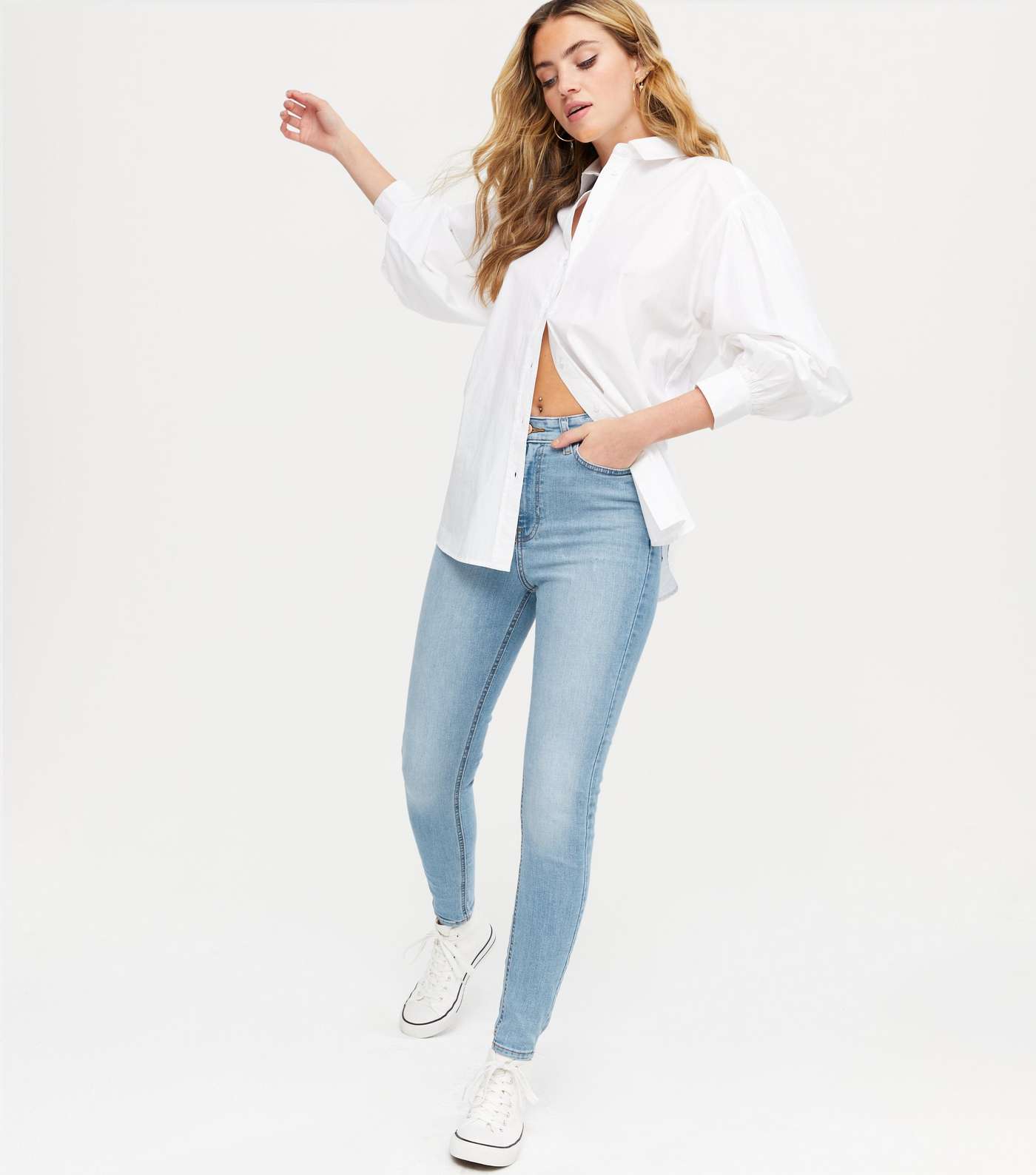 Pale Blue Light Wash Lift & Shape Jenna Skinny Jeans