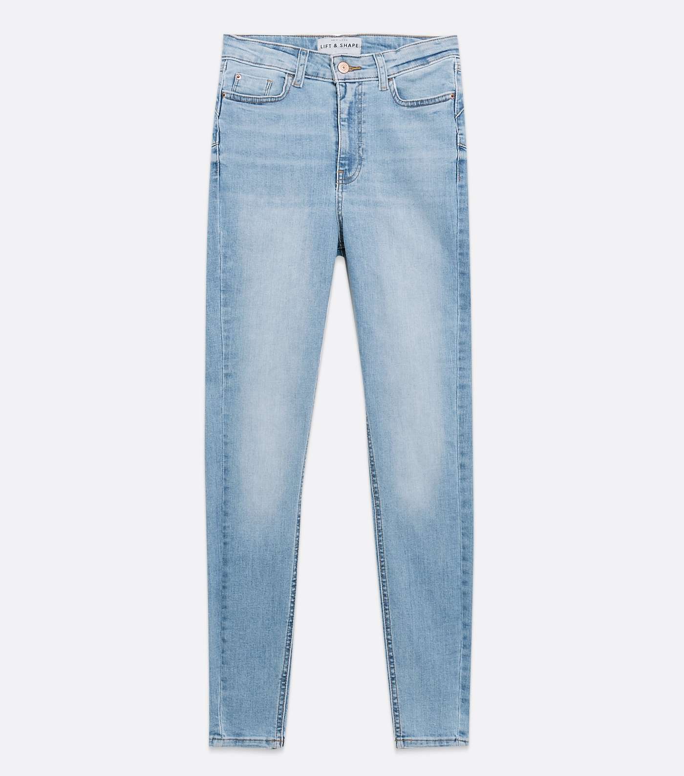 Pale Blue Light Wash Lift & Shape Jenna Skinny Jeans Image 5