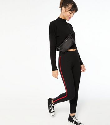 Zara | Pants & Jumpsuits | Side Stripe Legging With Zipper | Poshmark